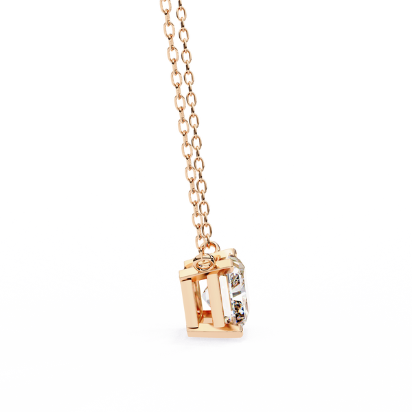 Classic Radiant Lab Grown Diamond Pendant