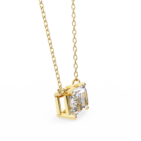 Classic Radiant Lab Grown Diamond Pendant