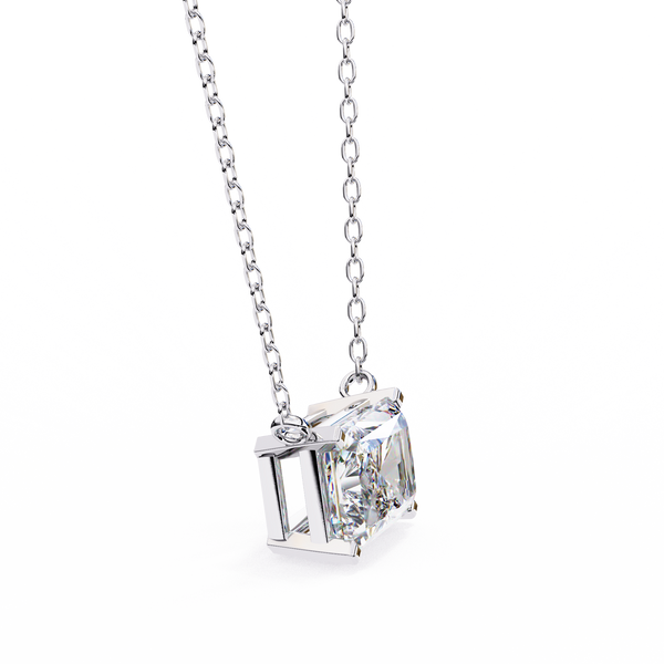 Classic Radiant Lab Grown Diamond Pendant
