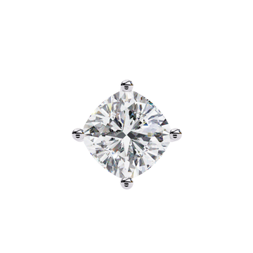 Elegant Cushion Cut Diamond Solitaire Pendant