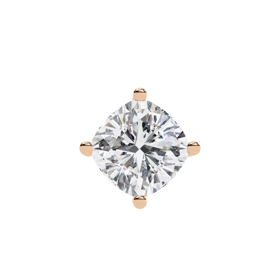 Elegant Cushion Cut Diamond Solitaire Pendant