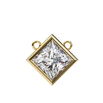 Bezel Set Diamond Necklace