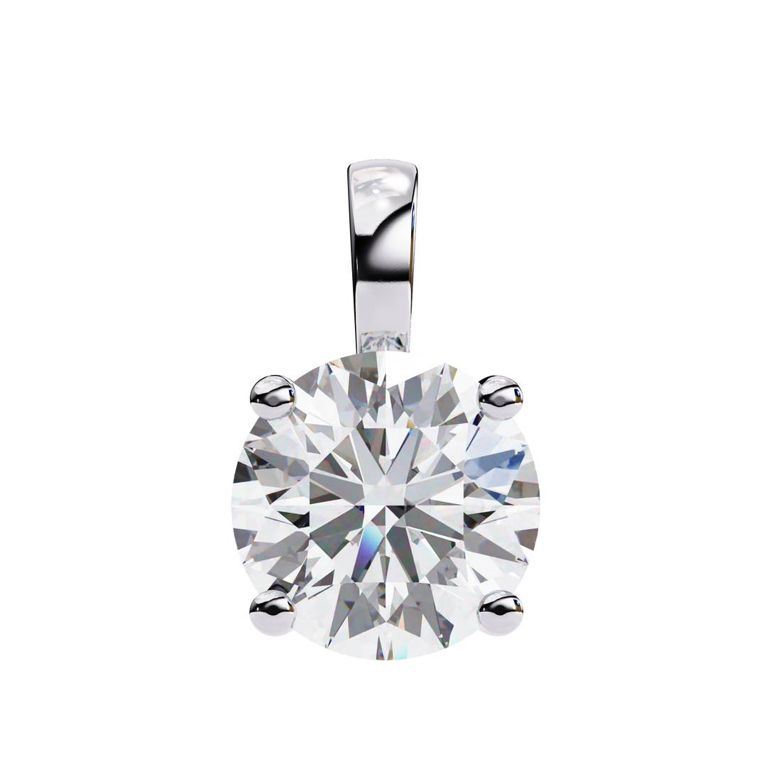 Simple and Elegant Diamond Solitaire Necklace