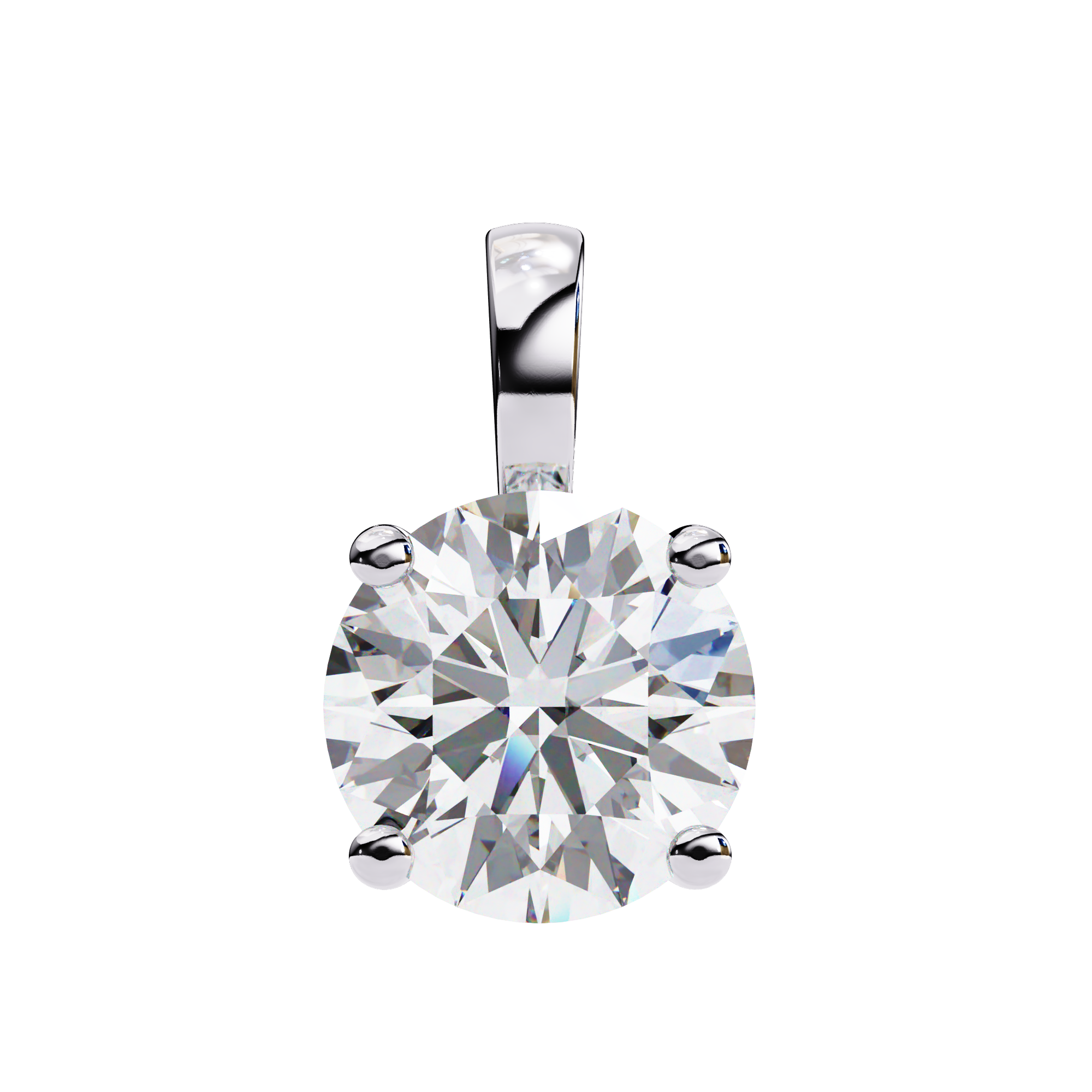 Simple and Elegant Diamond Solitaire Necklace