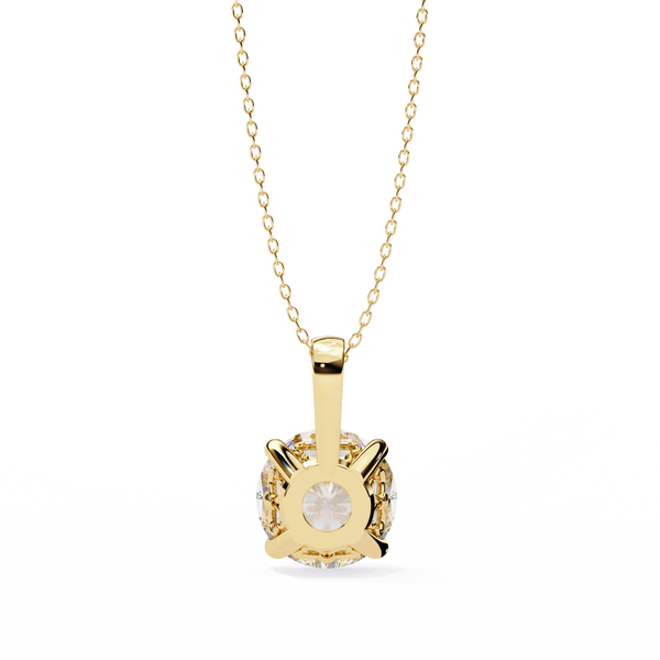 Simple and Elegant Lab Grown Diamond Solitaire Necklace