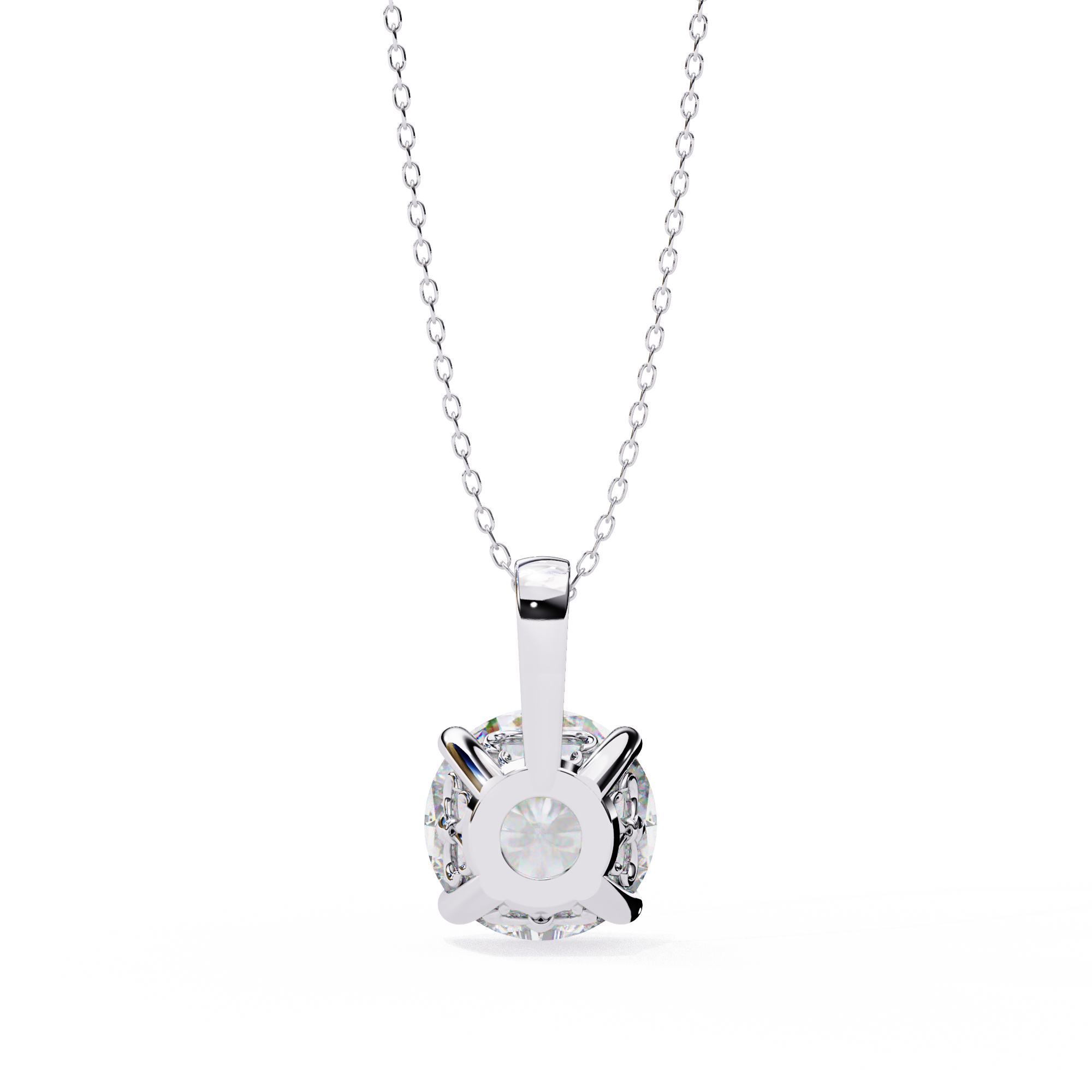 Simple and Elegant Diamond Solitaire Necklace