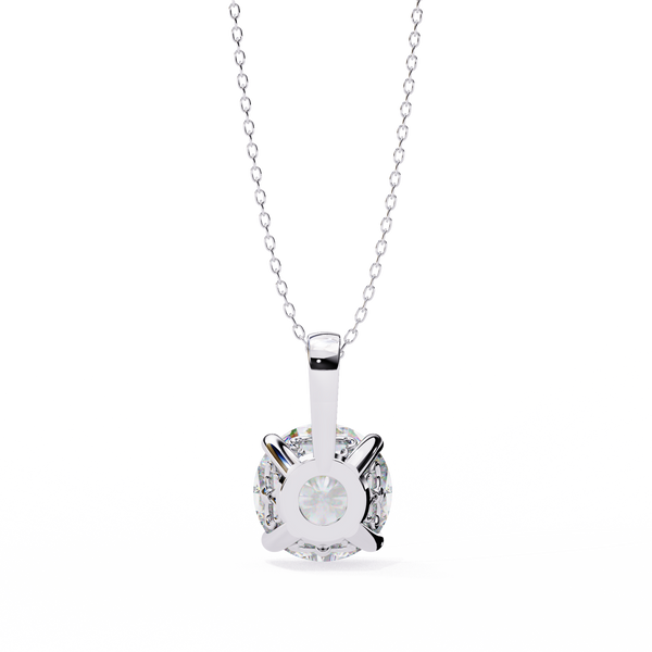 Simple and Elegant Lab Grown Diamond Solitaire Necklace