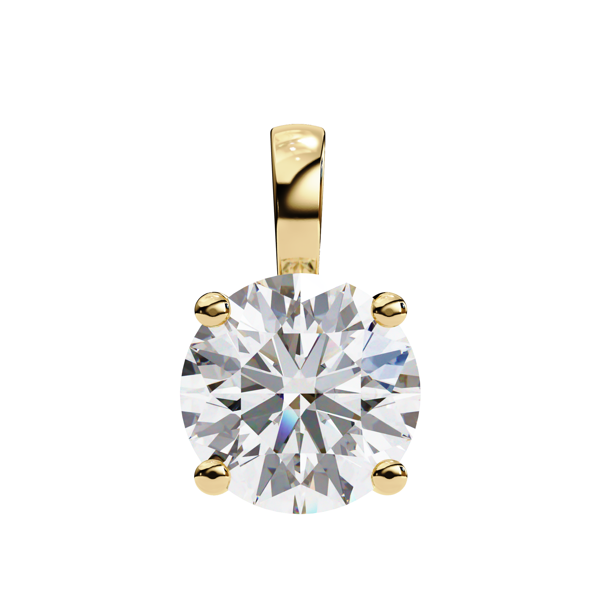 Simple and Elegant Diamond Solitaire Necklace