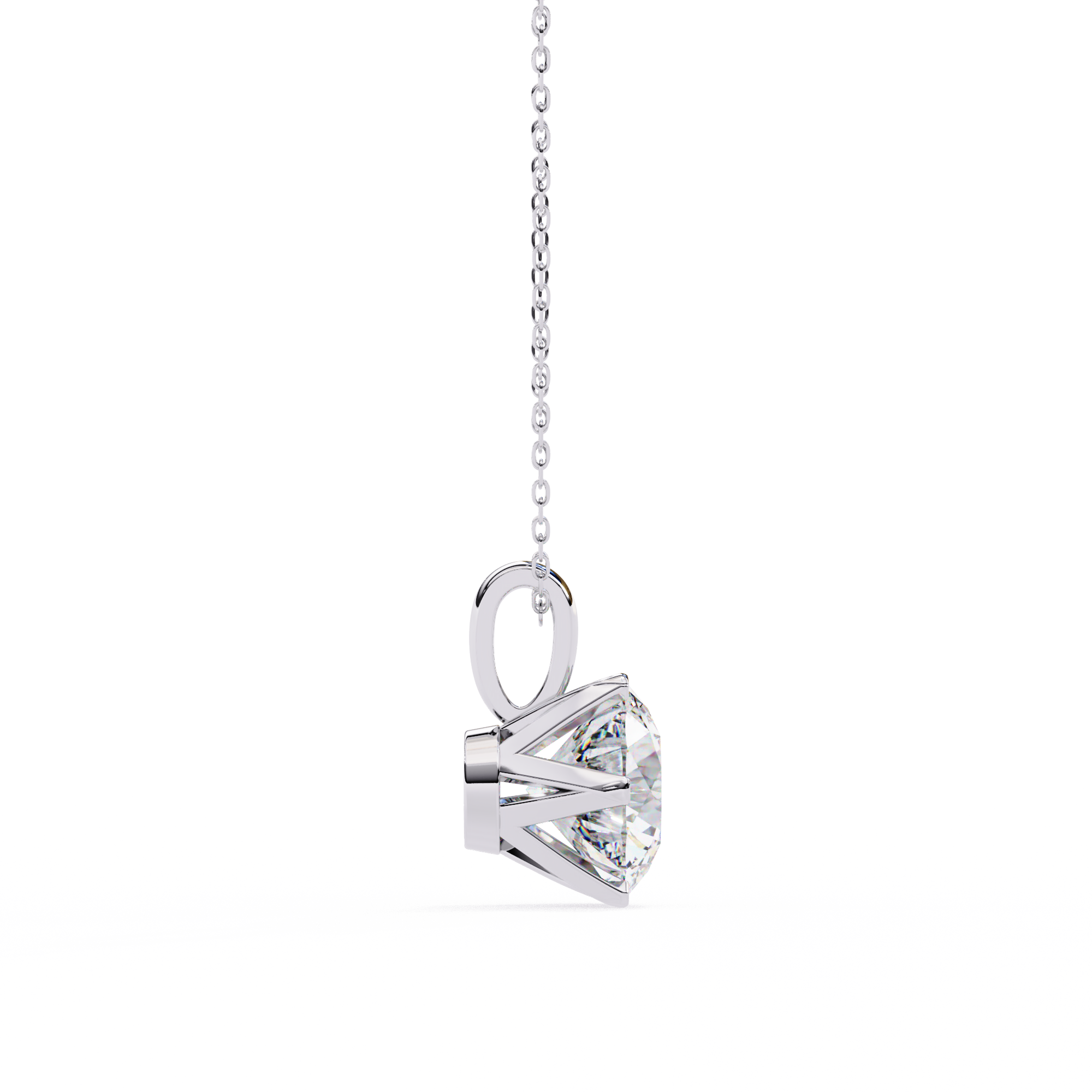 Dainty Gold Diamond Pendant