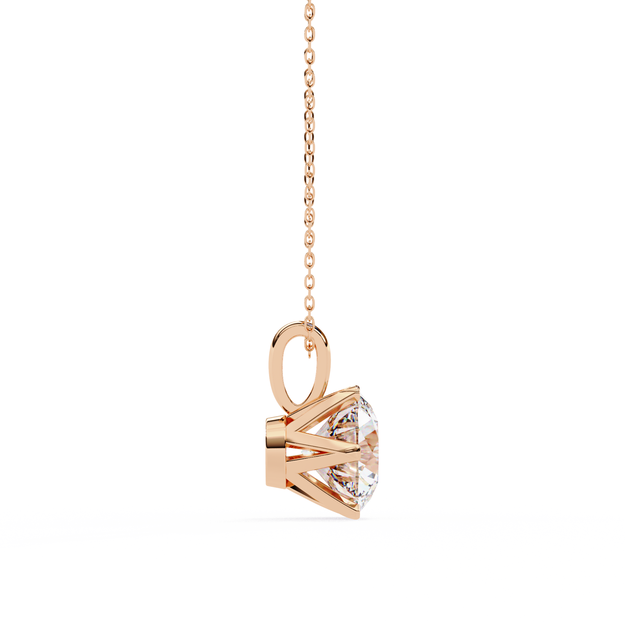 Dainty Gold Diamond Pendant