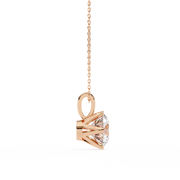 Dainty Gold Lab Grown Diamond Pendant