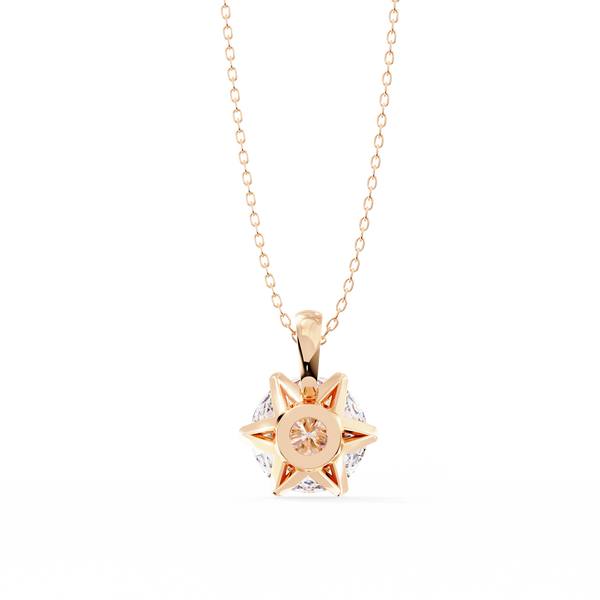 Dainty Gold Lab Grown Diamond Pendant
