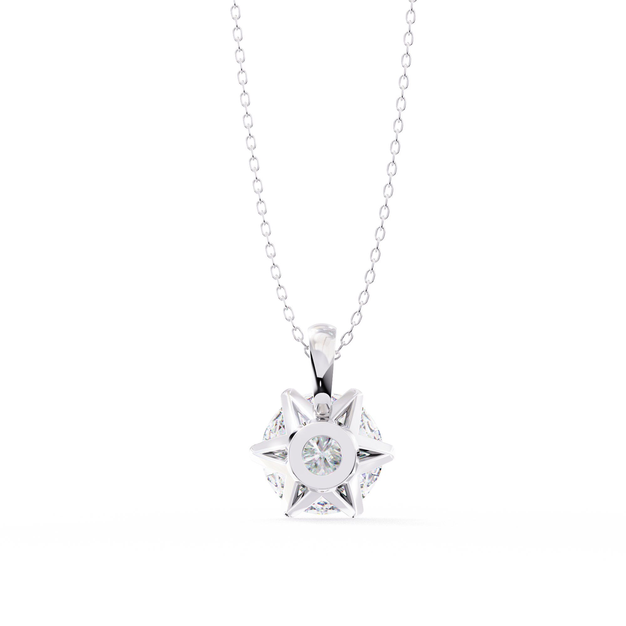 Dainty Gold Diamond Pendant
