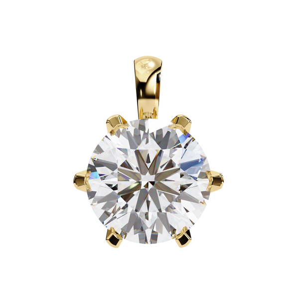 Dainty Gold Lab Grown Diamond Pendant