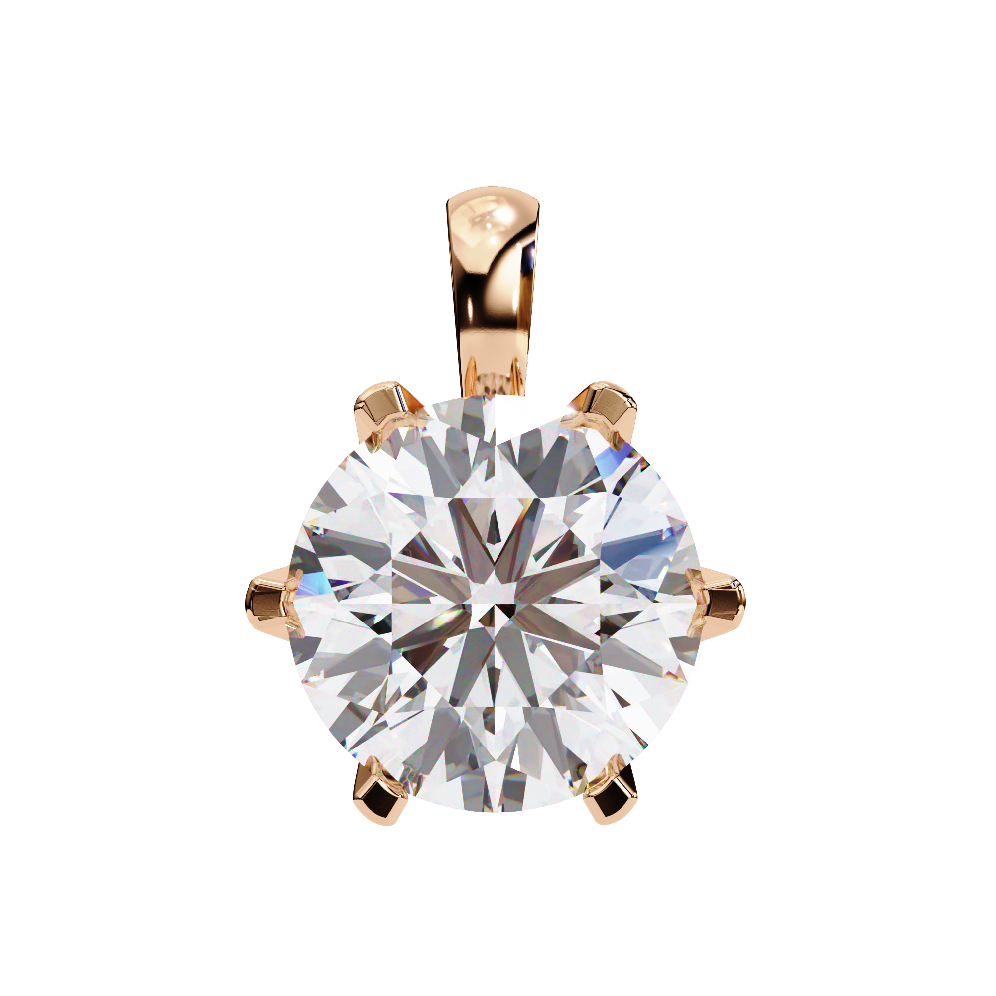 Dainty Gold Diamond Pendant