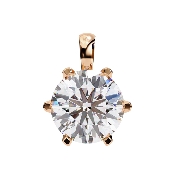 Dainty Gold Lab Grown Diamond Pendant
