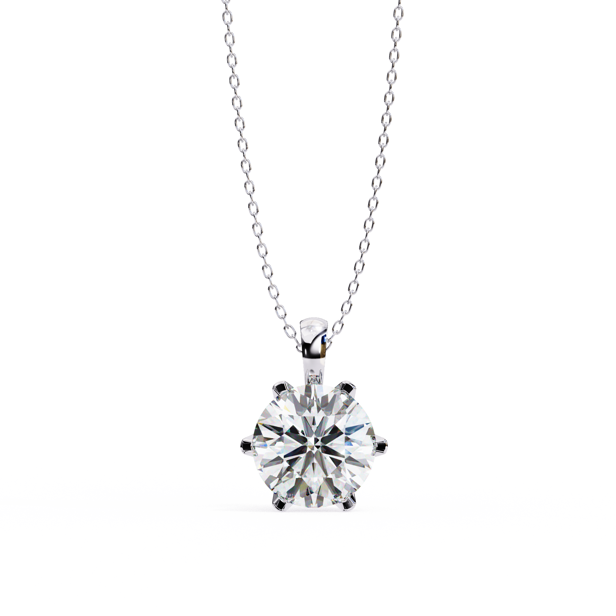 Dainty Gold Diamond Pendant