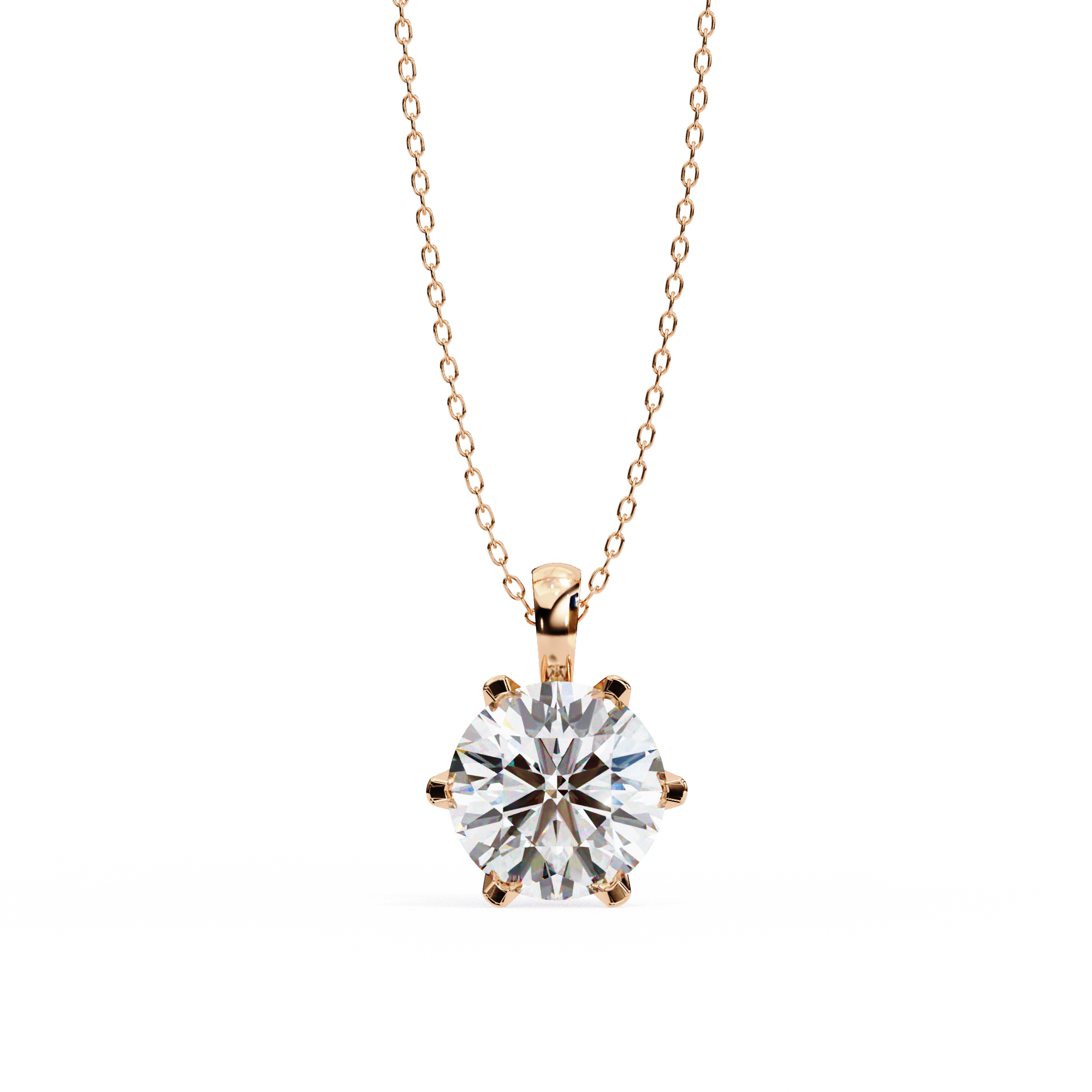 Dainty Gold Diamond Pendant