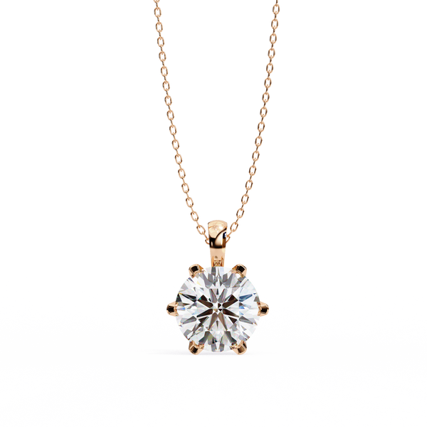 Dainty Gold Lab Grown Diamond Pendant