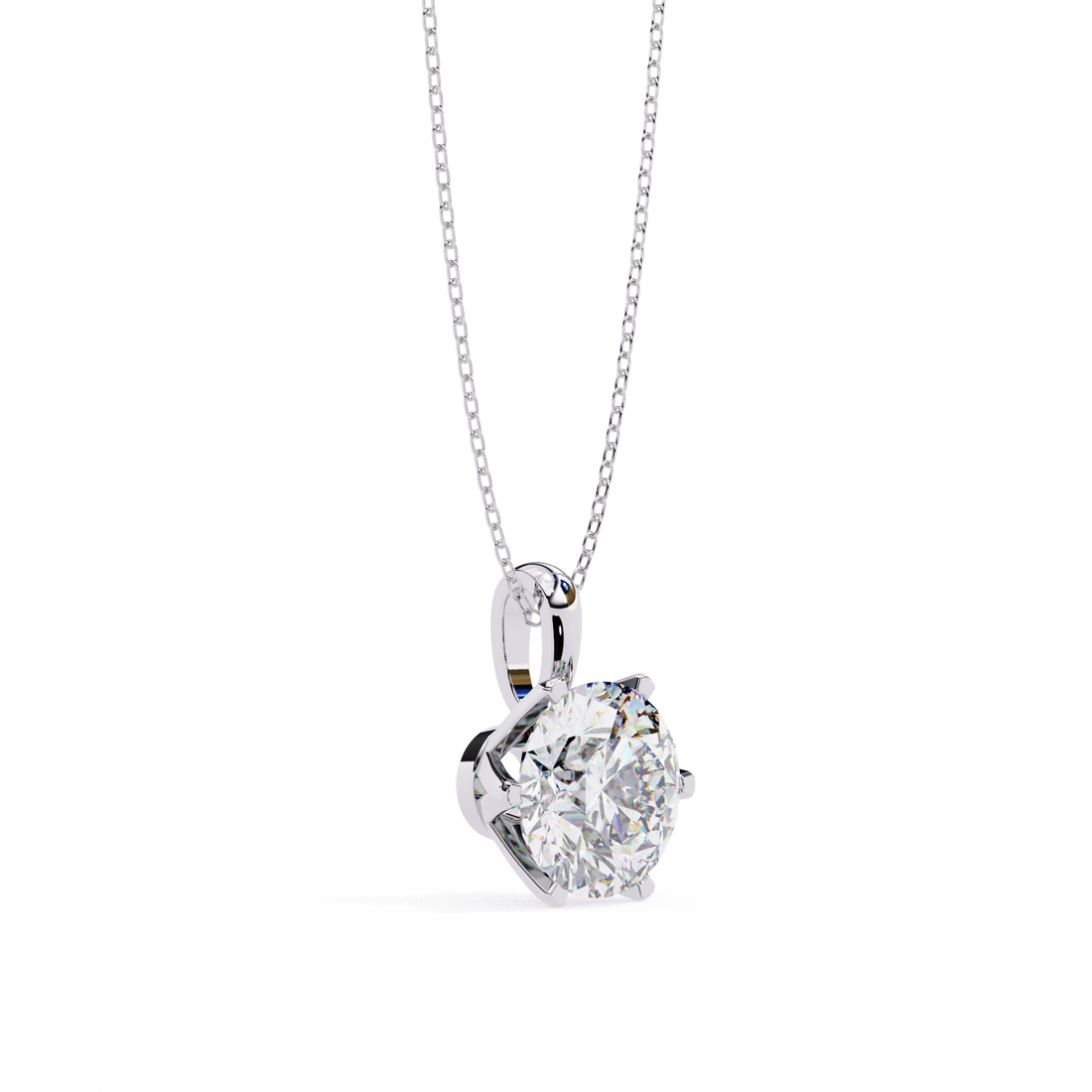 Dainty Gold Diamond Pendant