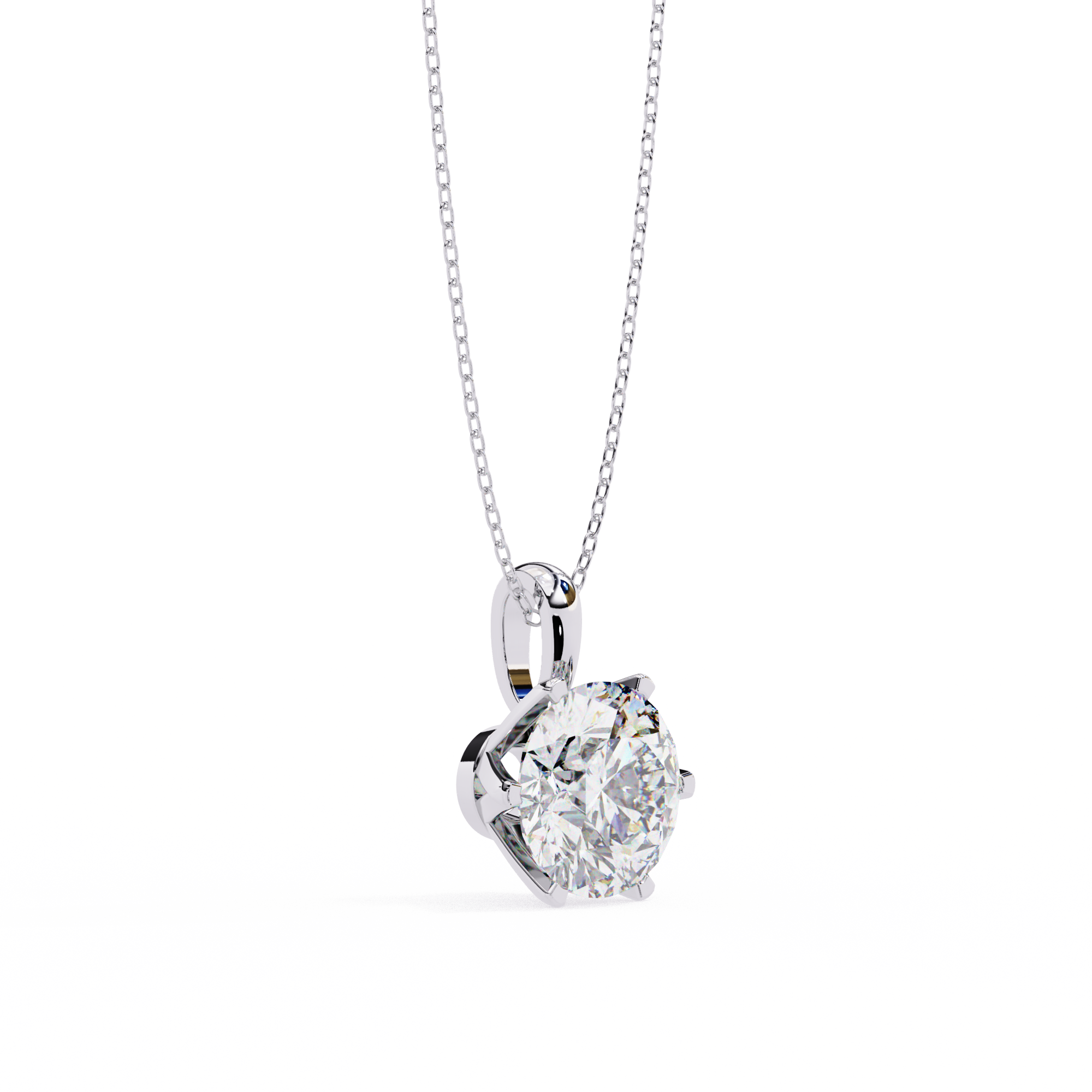 Dainty Gold Diamond Pendant