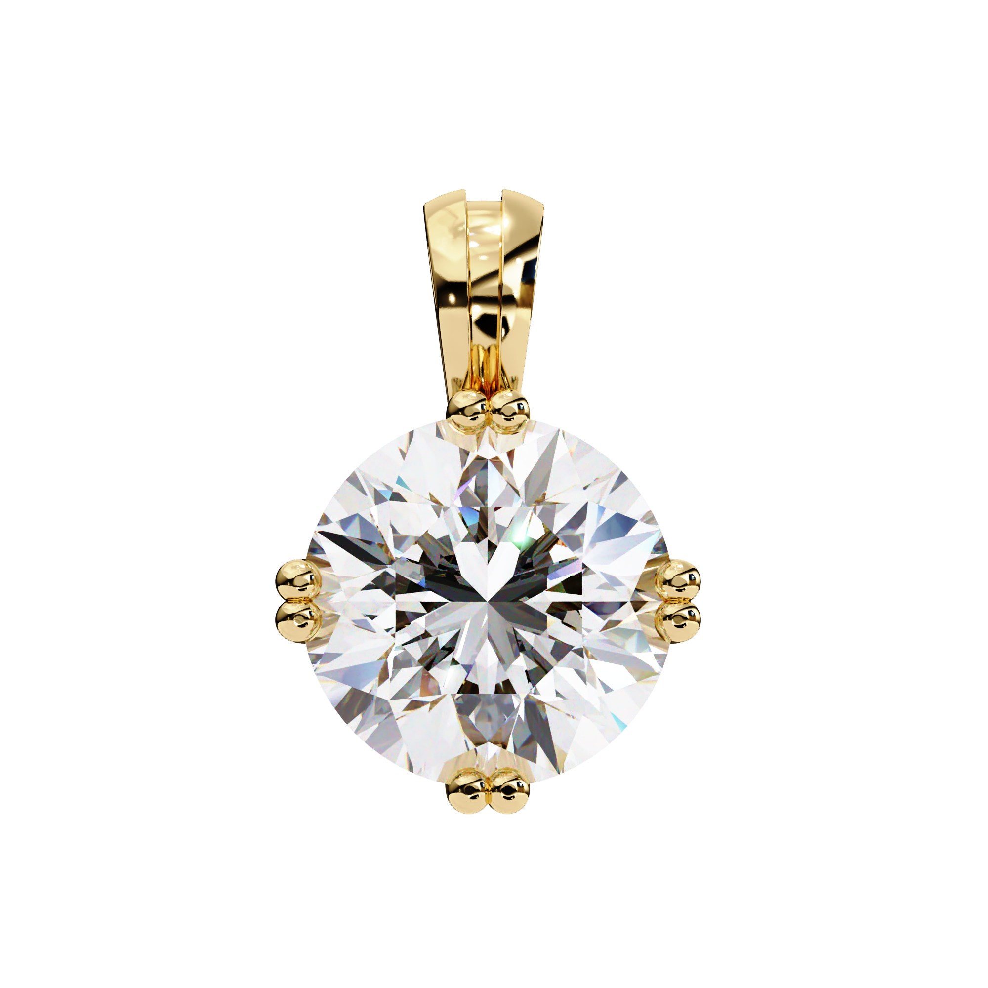 Petite Solitaire Diamond Pendant