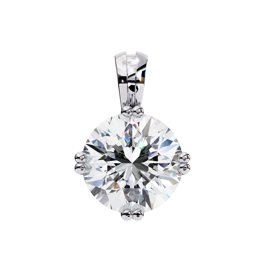 Petite Solitaire Diamond Pendant
