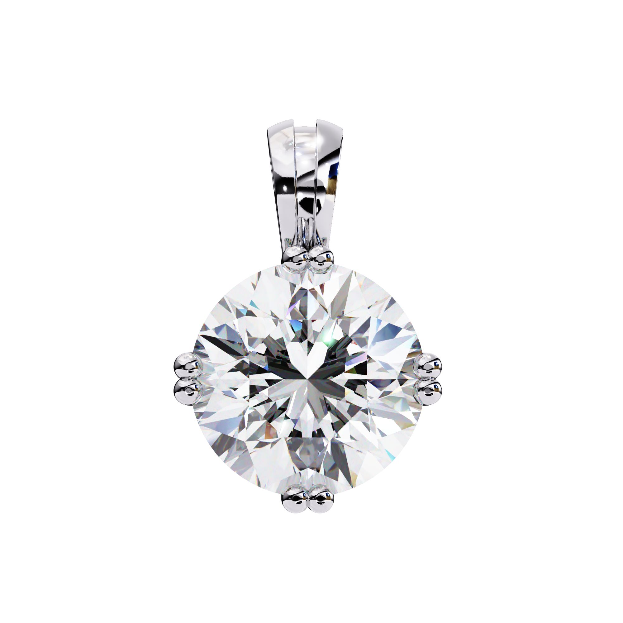 Petite Solitaire Diamond Pendant