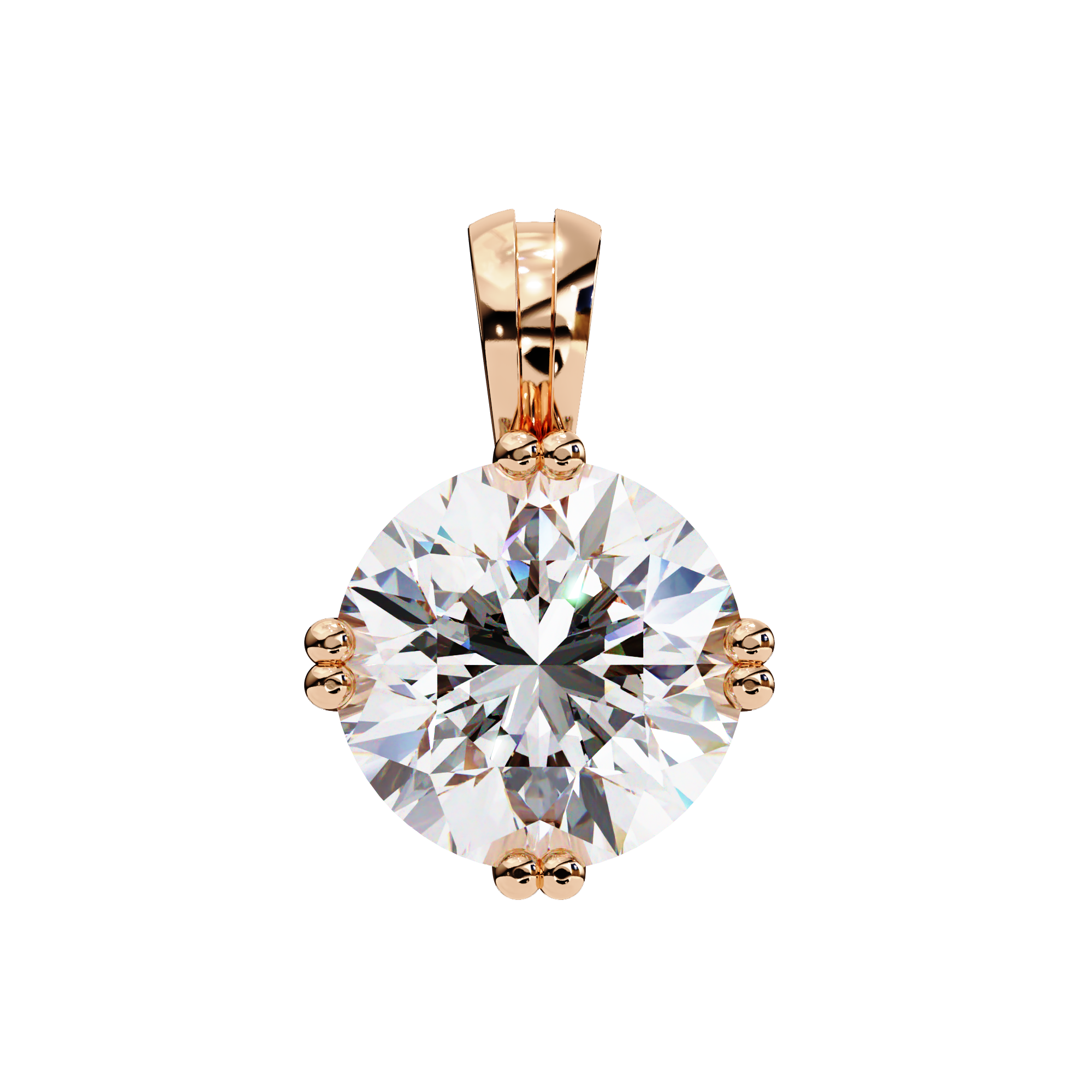 Petite Solitaire Diamond Pendant