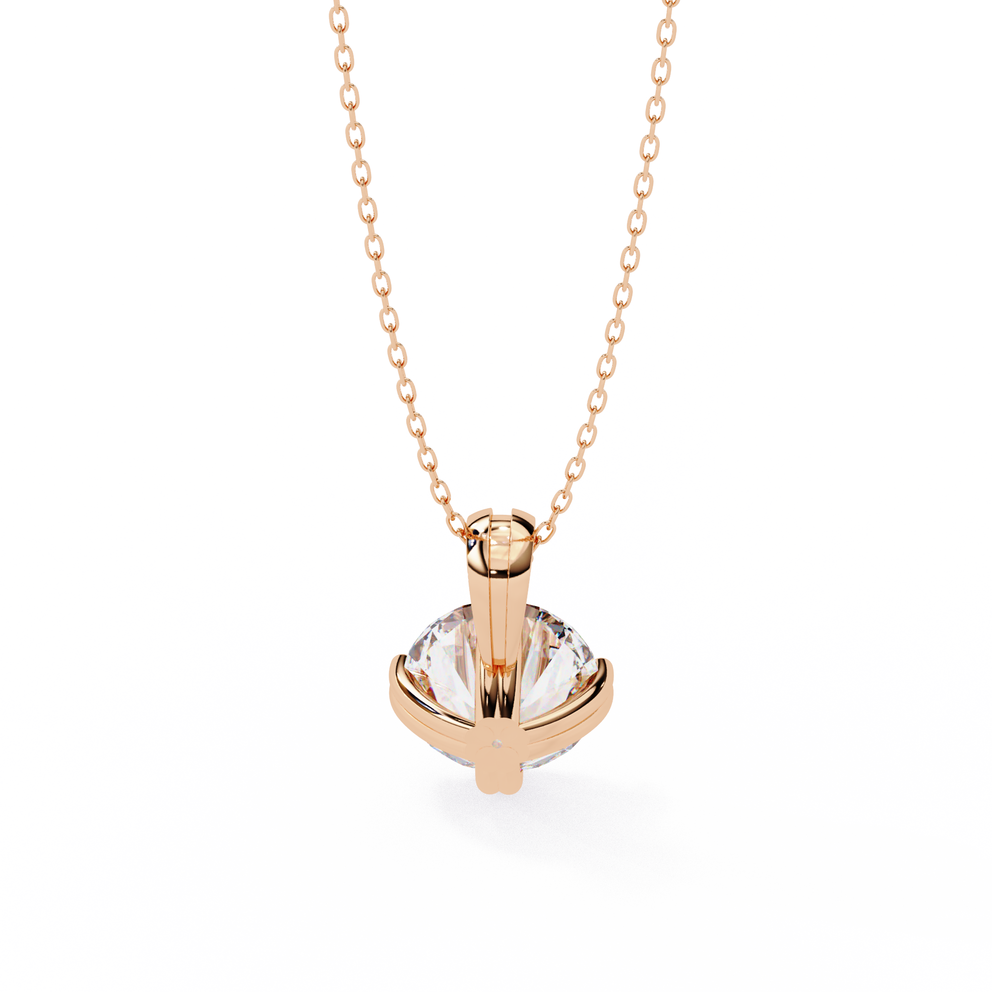 Petite Solitaire Diamond Pendant