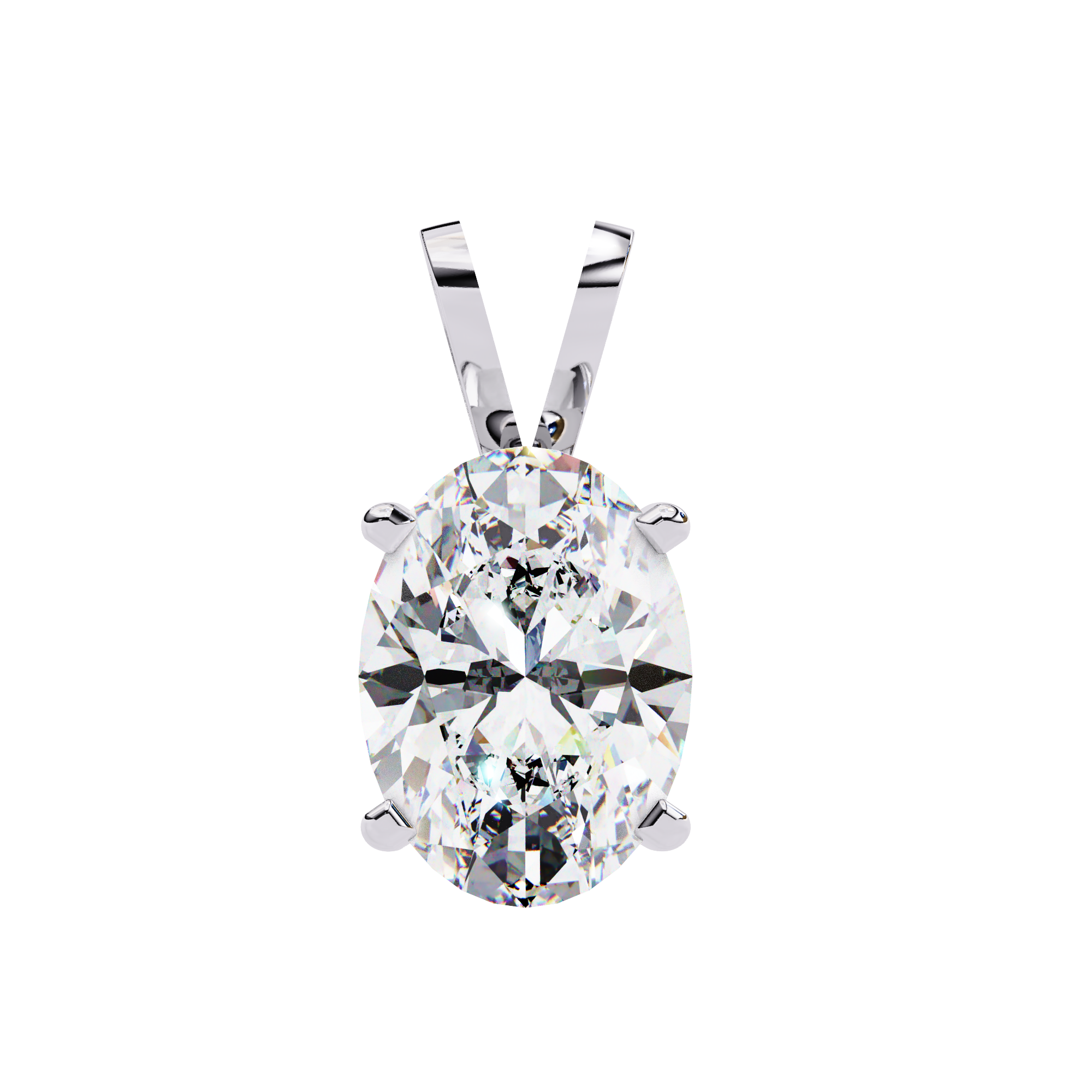Simple Solitaire Diamond Pendant