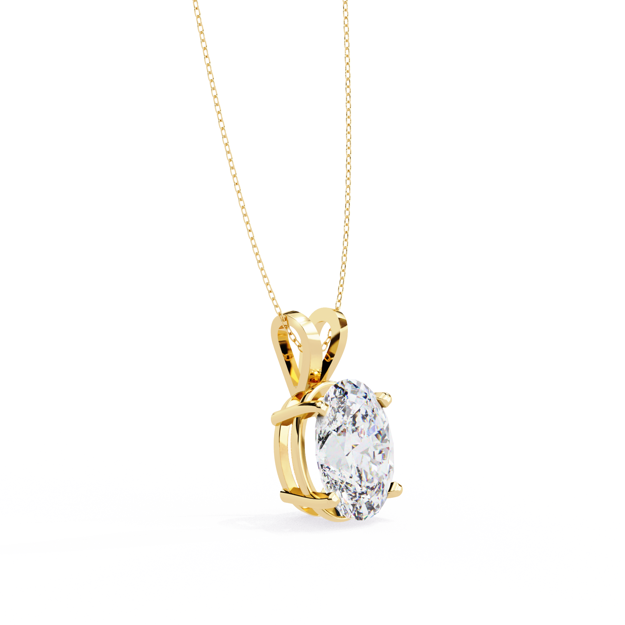 Simple Solitaire Diamond Pendant