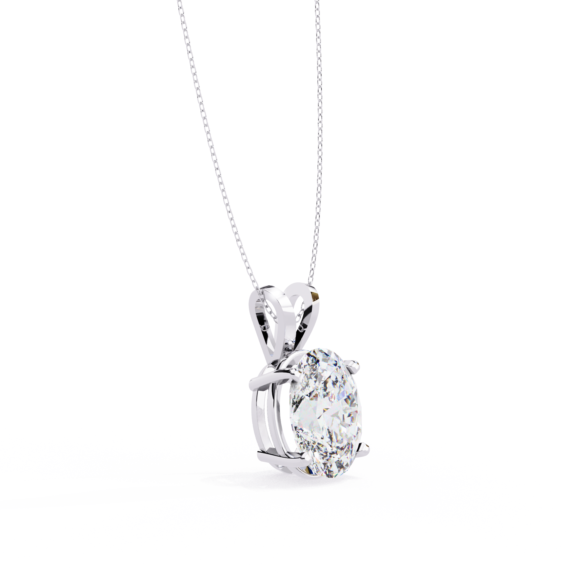 Simple Solitaire Diamond Pendant