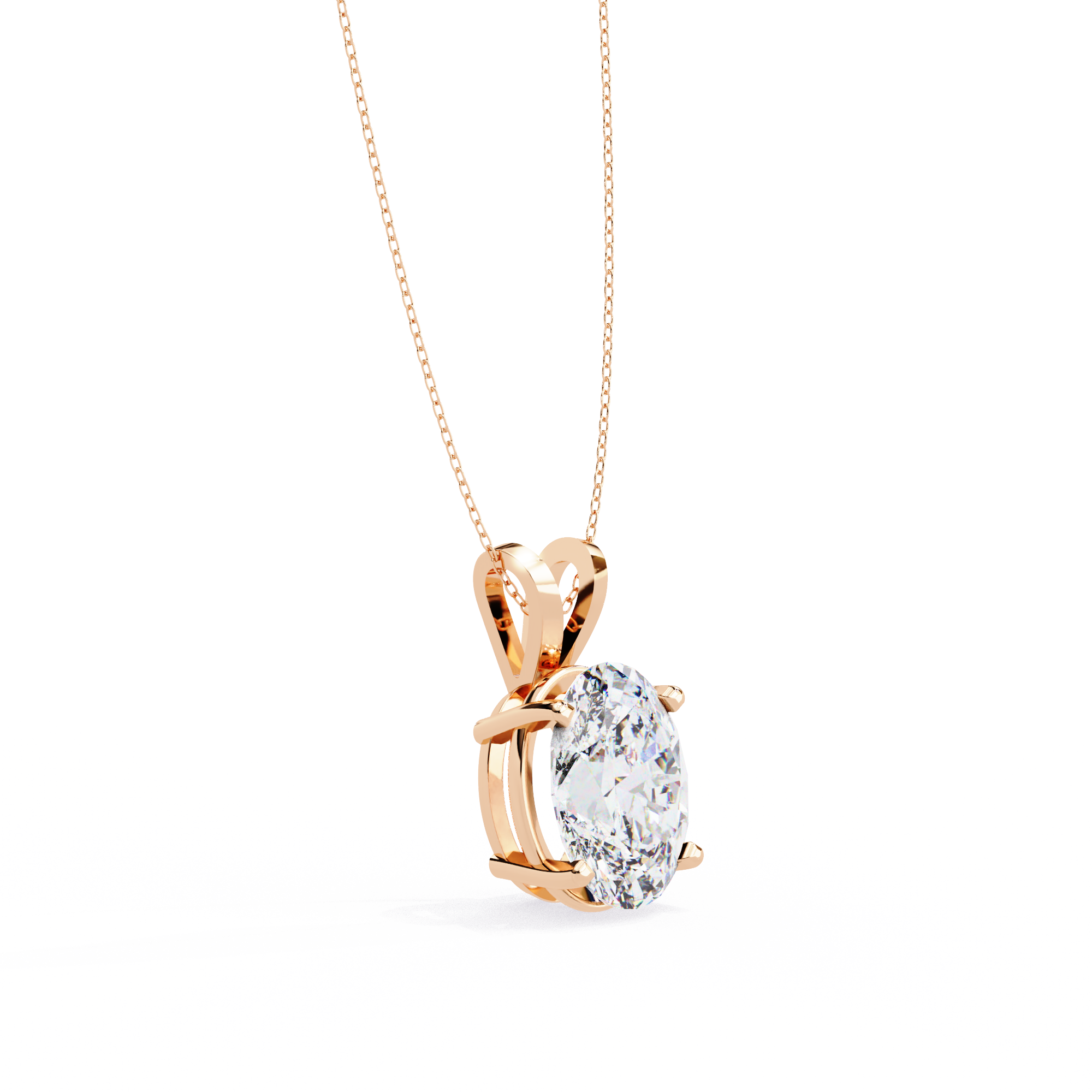 Simple Solitaire Diamond Pendant