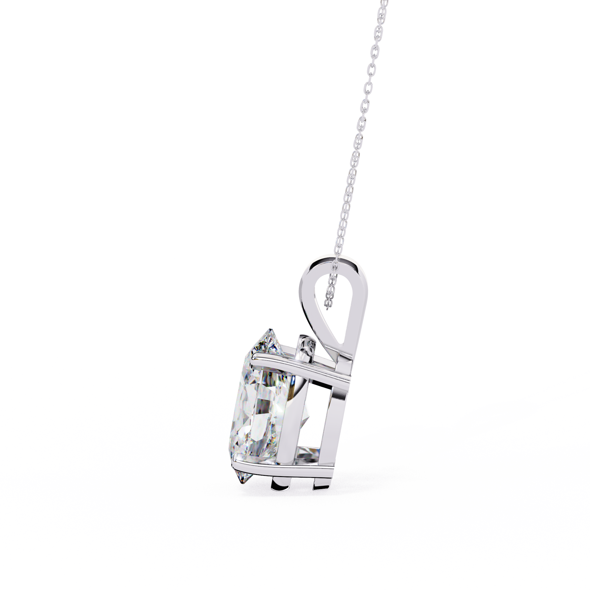 Simple Solitaire Diamond Pendant