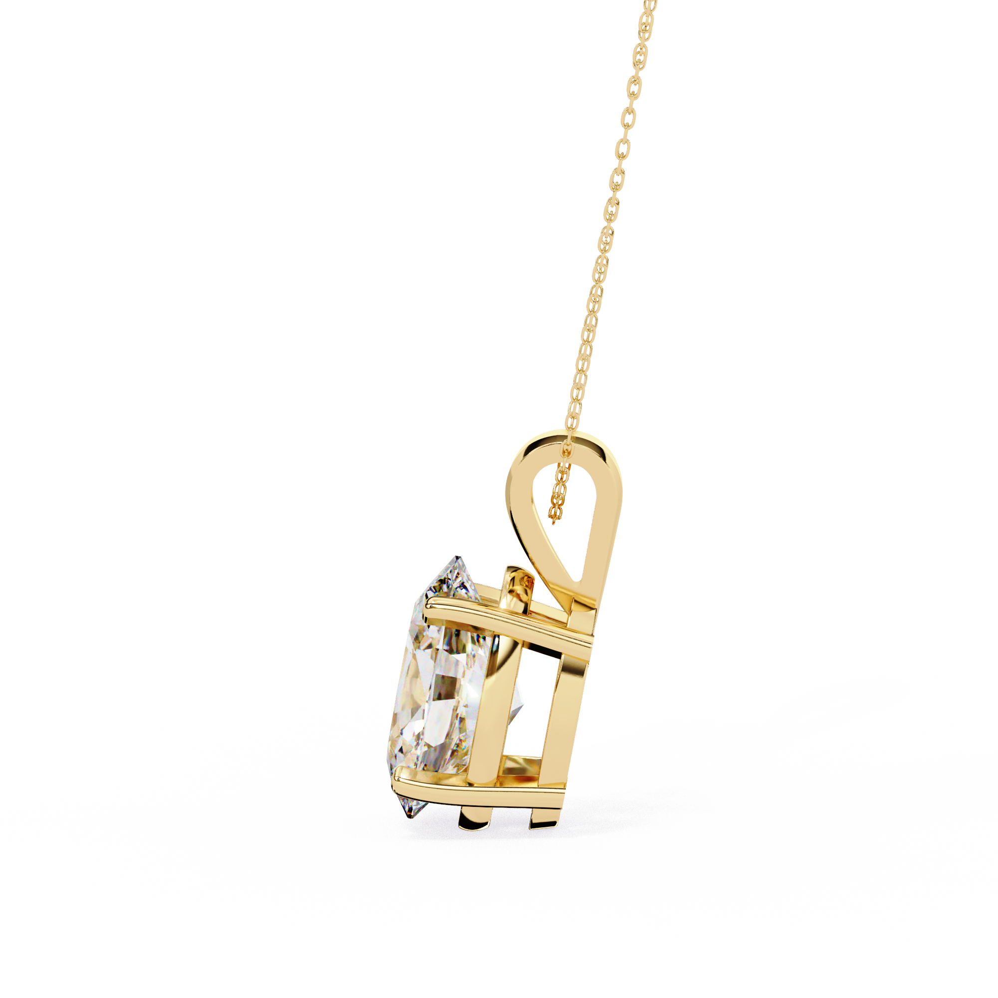 Simple Solitaire Diamond Pendant