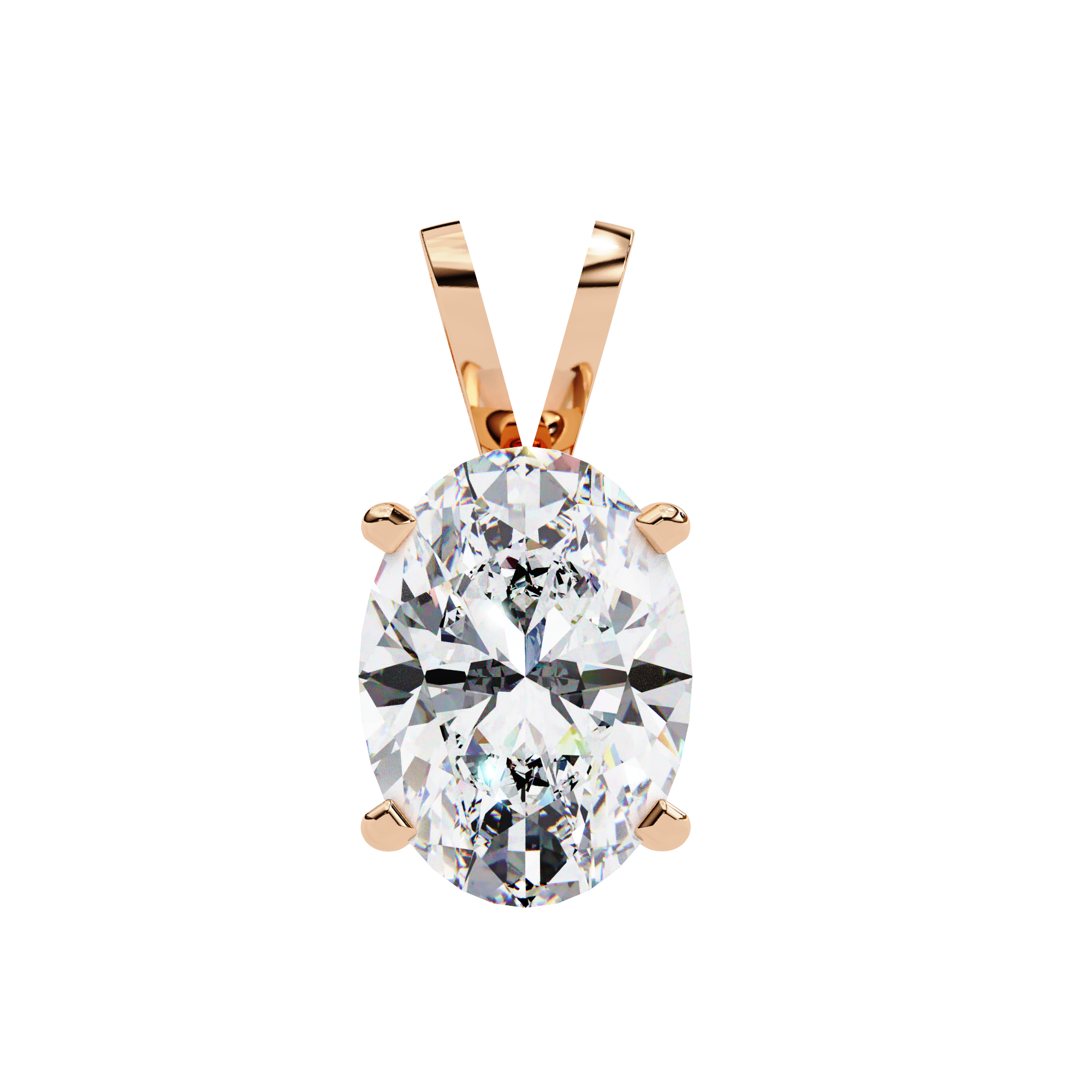 Simple Solitaire Diamond Pendant