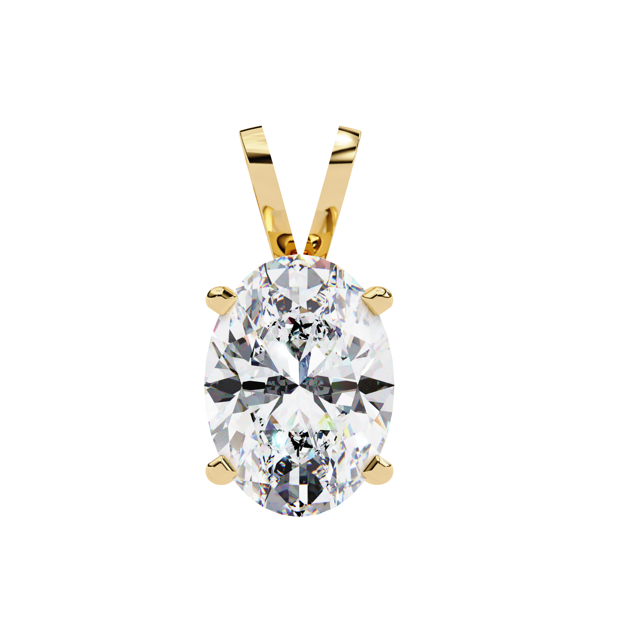 Simple Solitaire Diamond Pendant