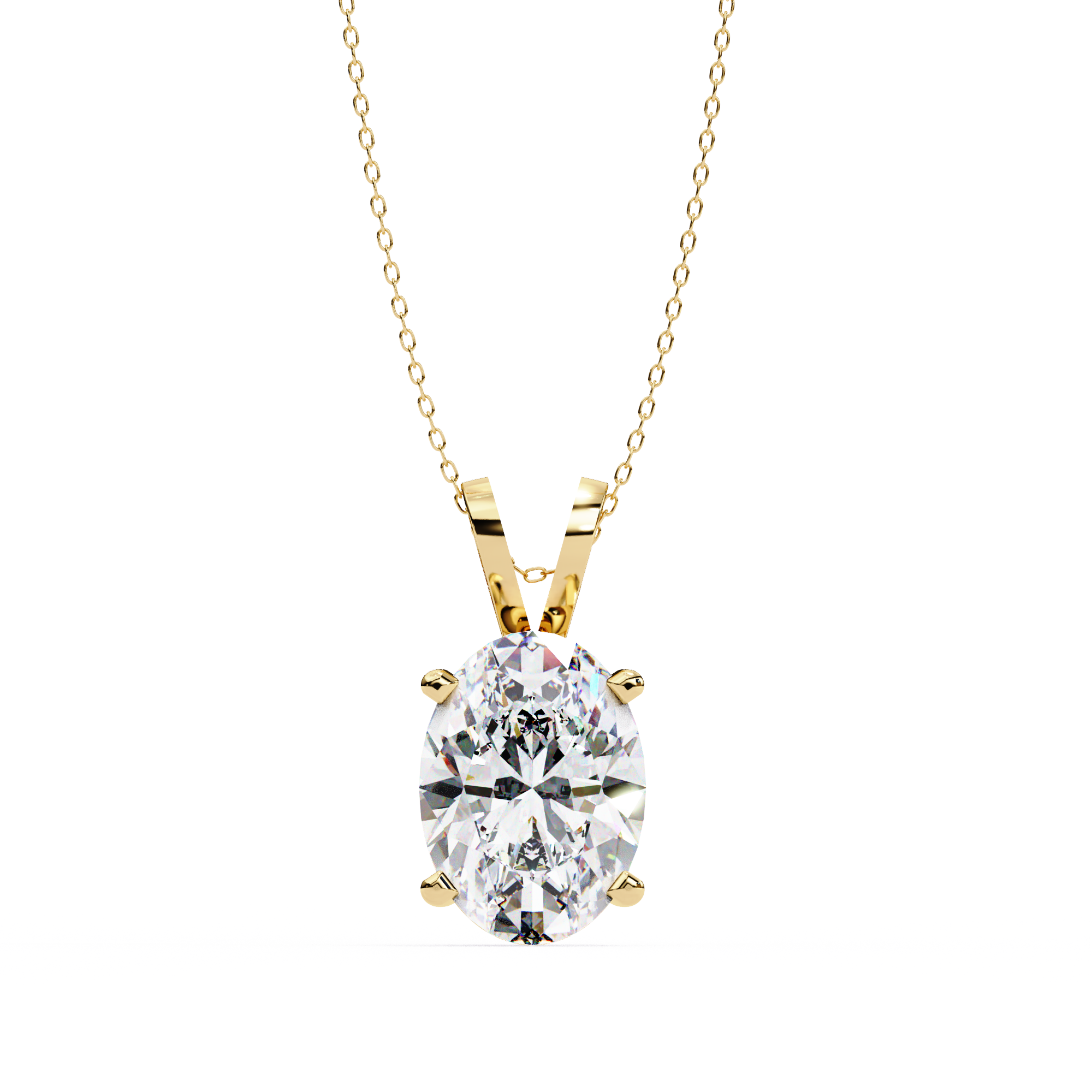 Simple Solitaire Diamond Pendant