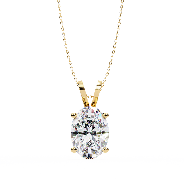 Simple Solitaire Lab Grown Diamond Pendant