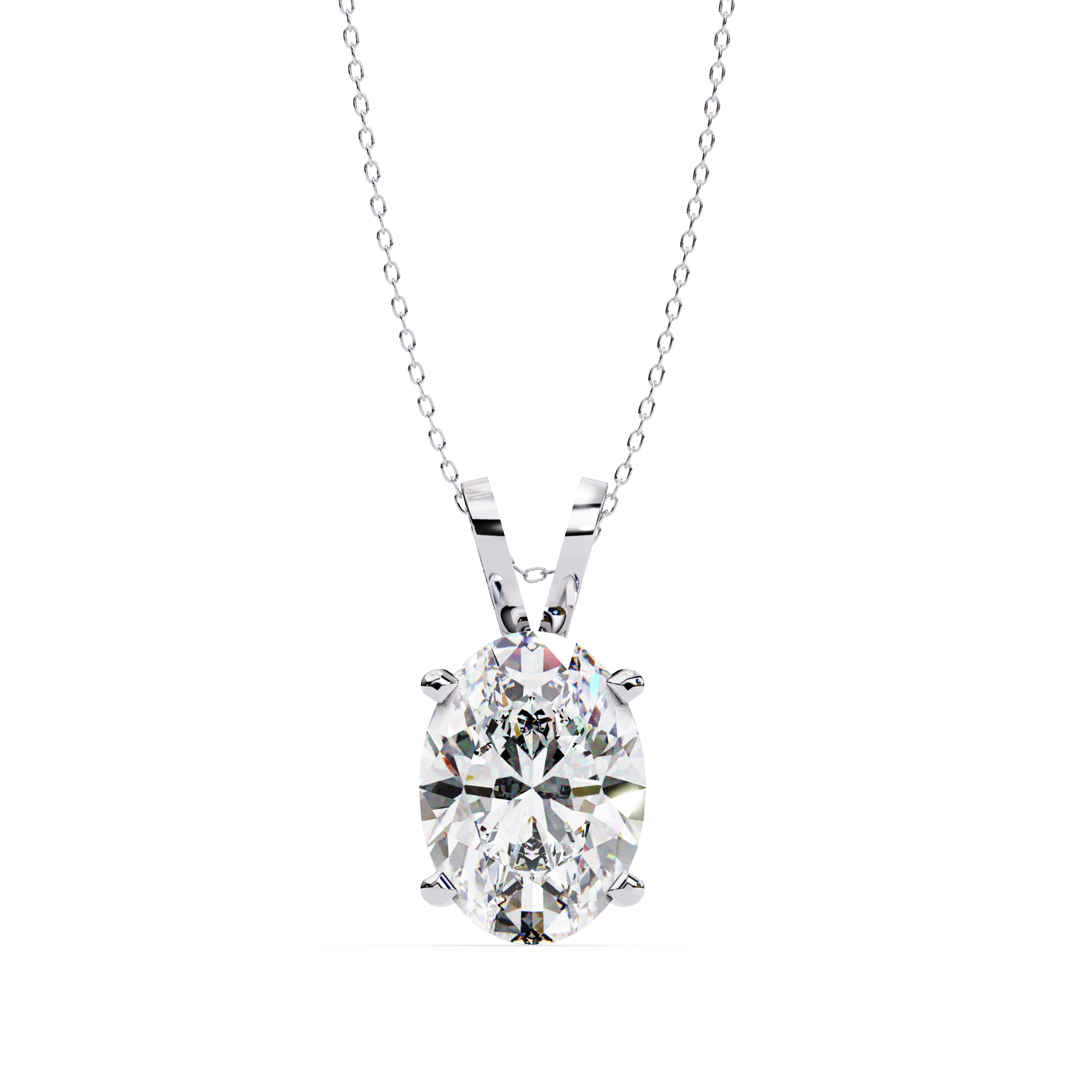 Simple Solitaire Diamond Pendant