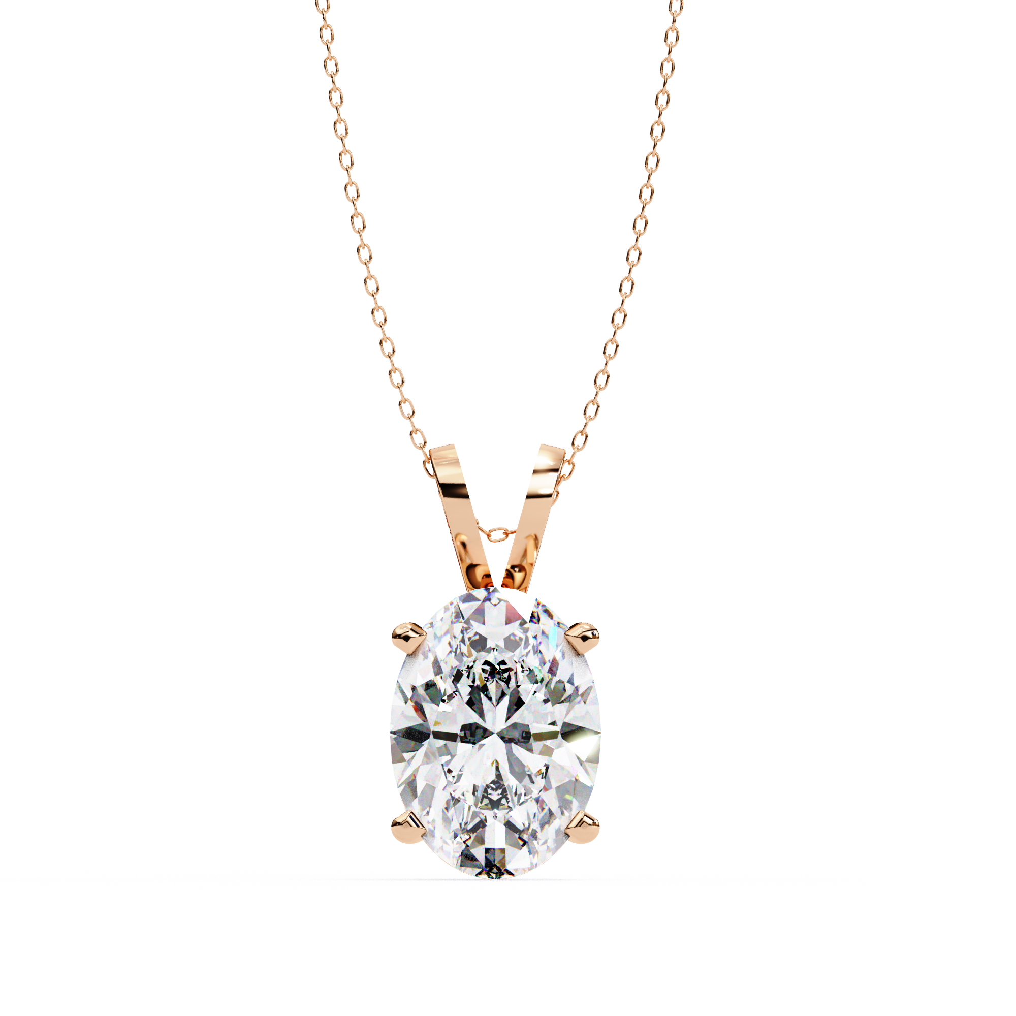 Simple Solitaire Diamond Pendant