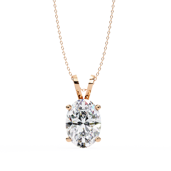 Simple Solitaire Lab Grown Diamond Pendant