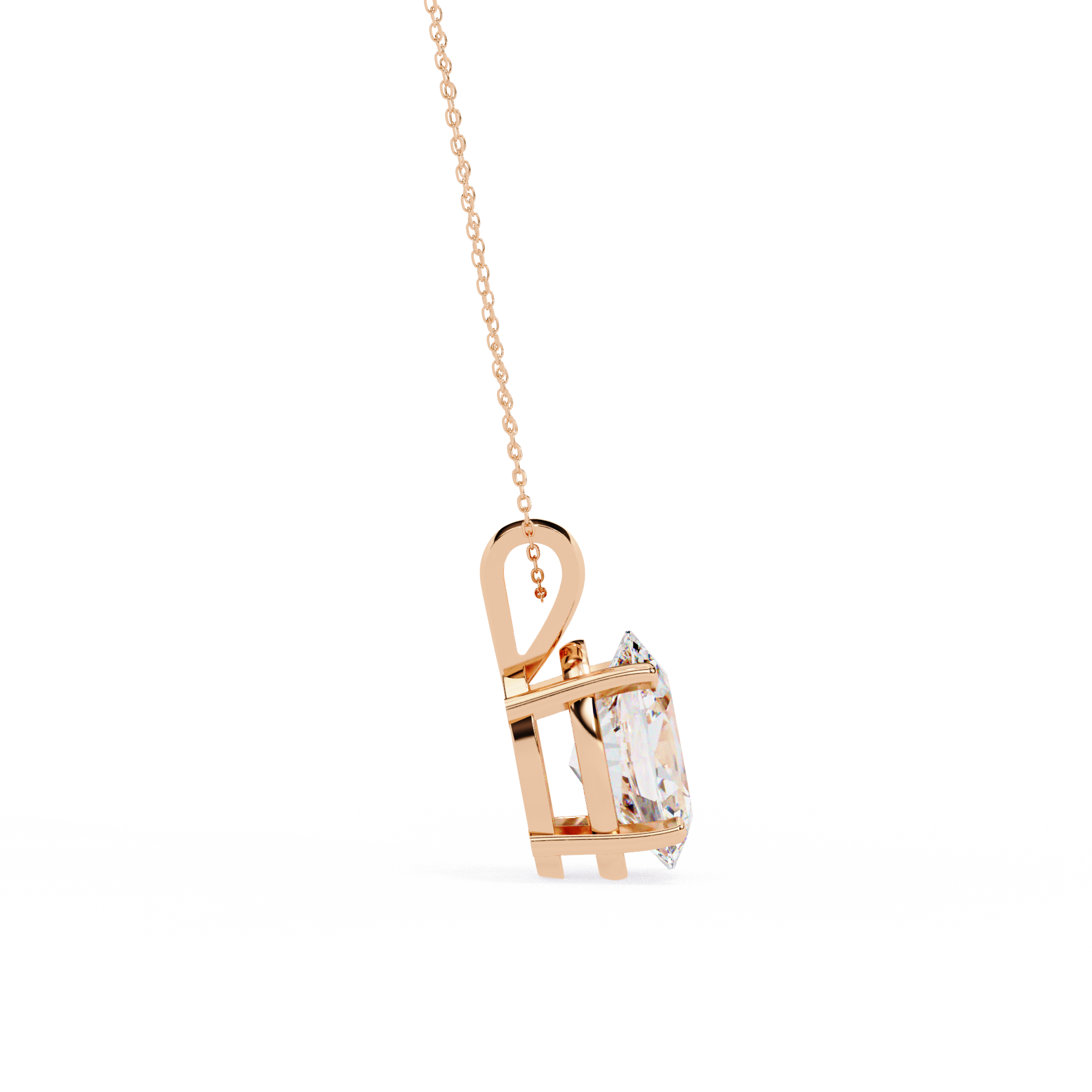 Simple Solitaire Diamond Pendant