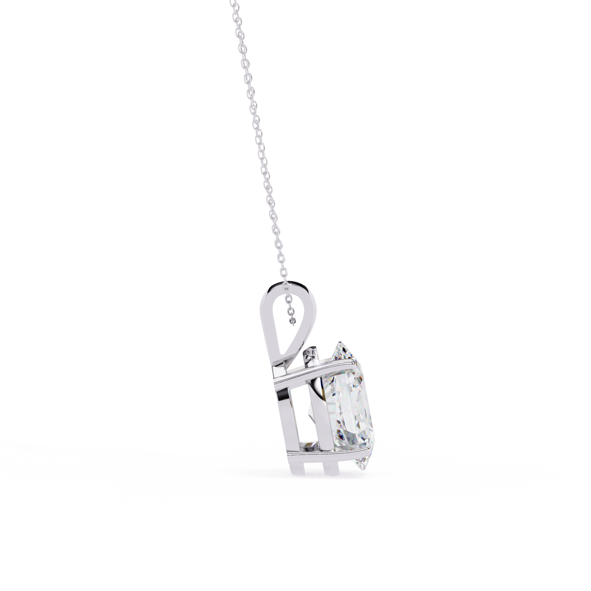 Simple Solitaire Diamond Pendant