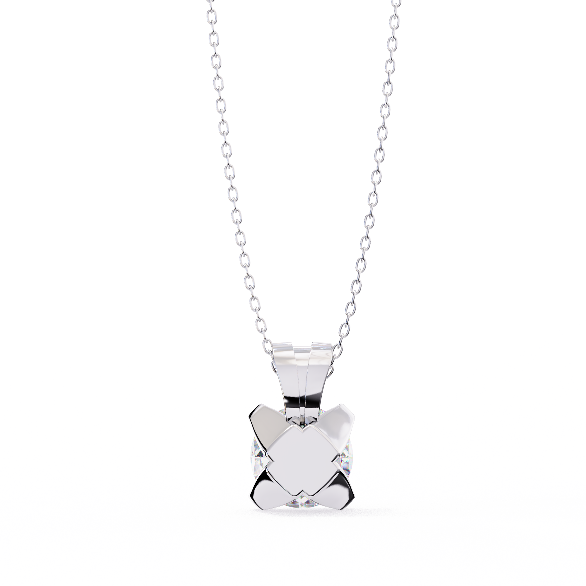 Ethical Diamond Solitaire Pendant