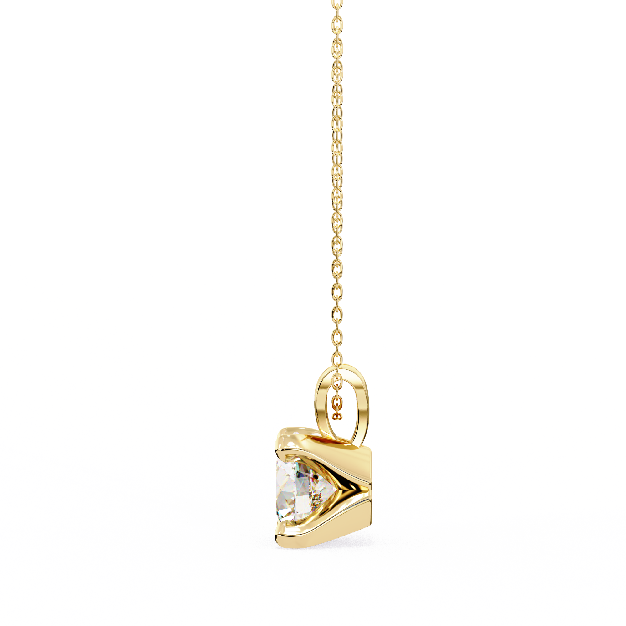 Ethical Diamond Solitaire Pendant