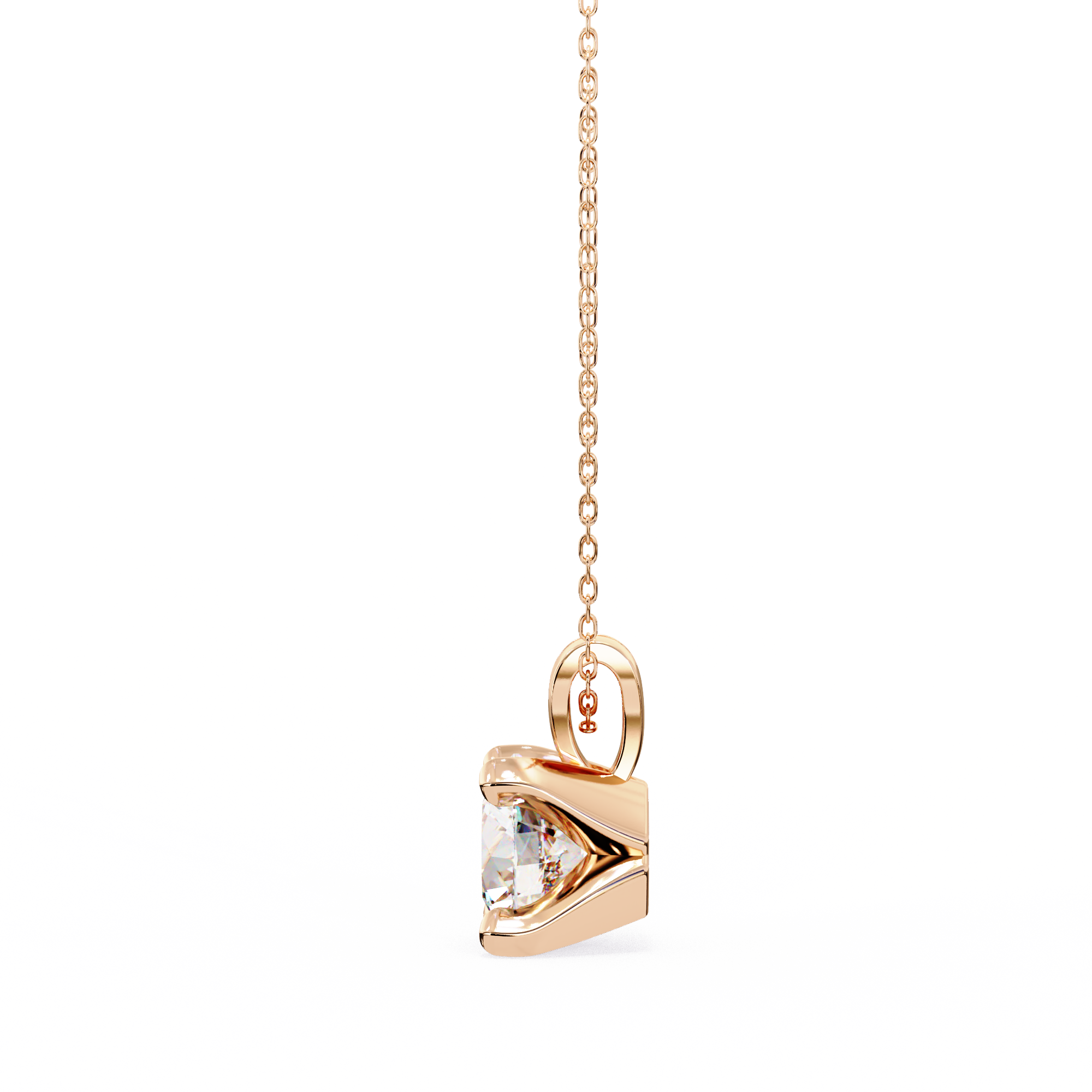 Ethical Diamond Solitaire Pendant