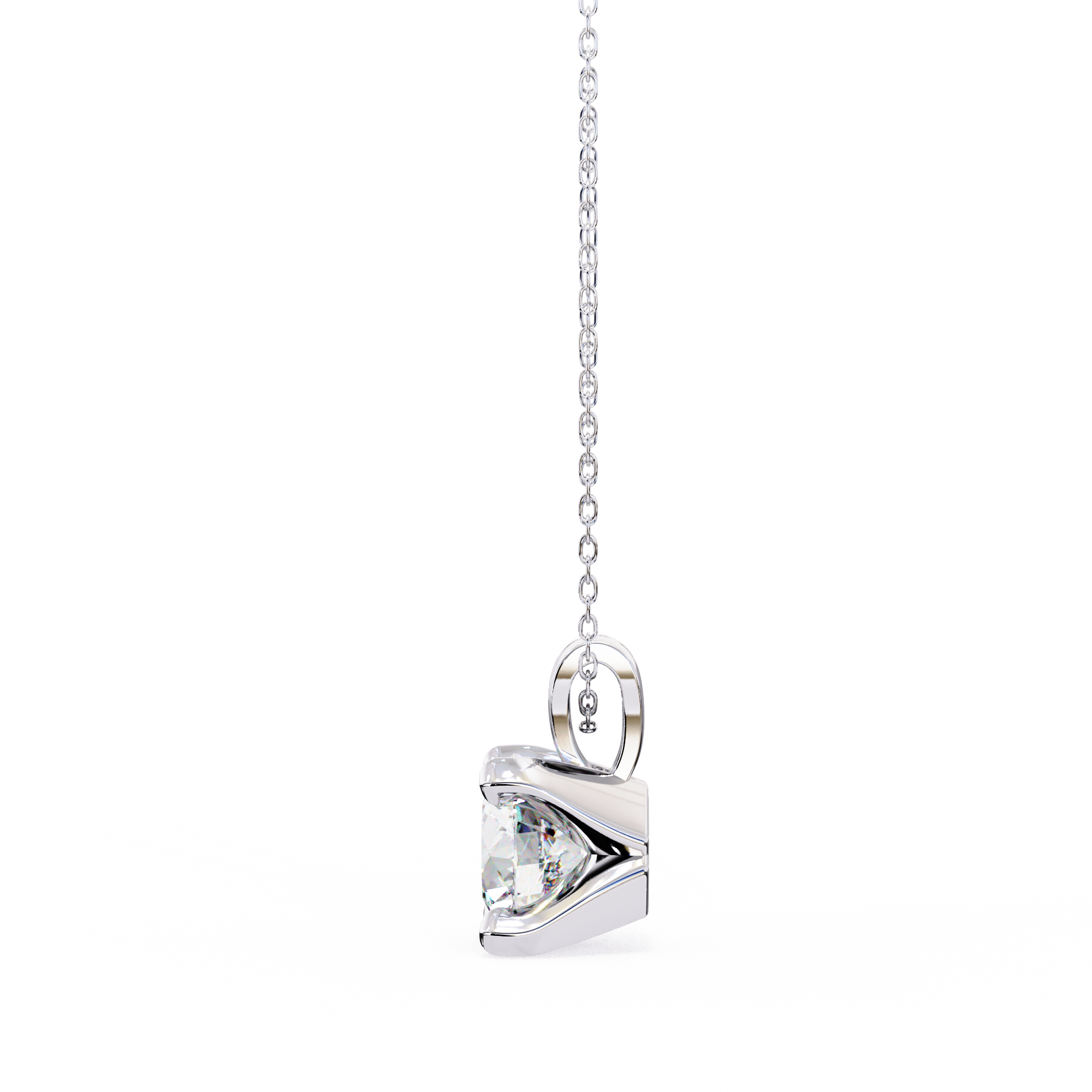 Ethical Diamond Solitaire Pendant