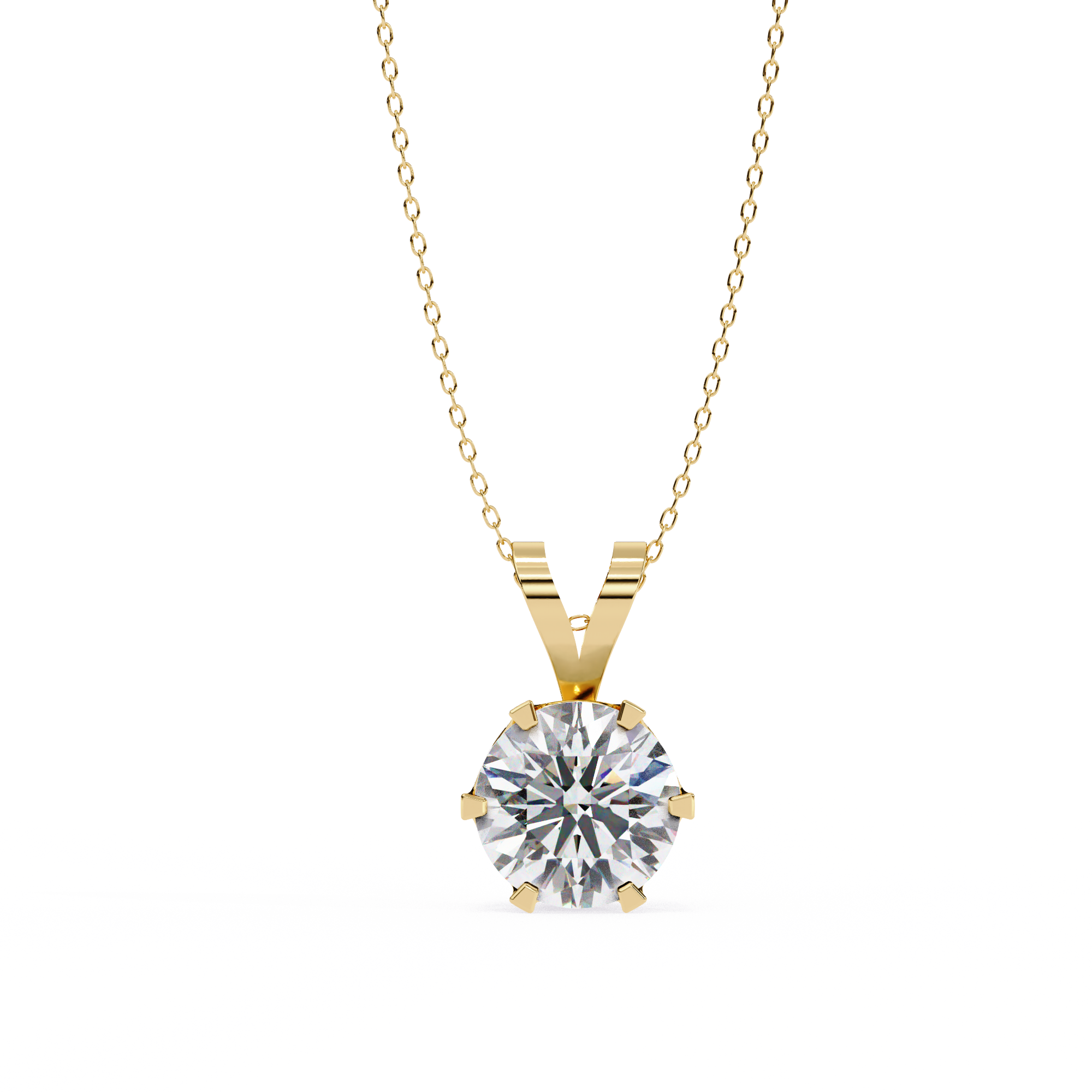 "I Made It" Solitaire Diamond Pendant